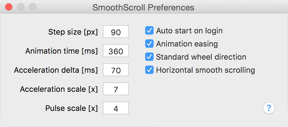 SmoothScroll 1.4.3 Mac 破解版 好用的鼠标平滑滚动增强工具